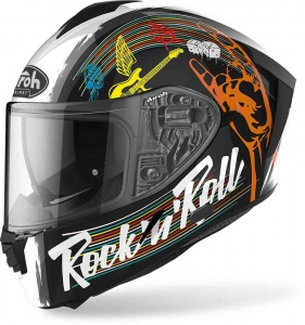 Integraalhelm (full-face) Spark Rock'N'Roll glanzend zwart: Maat - XL