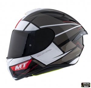 Integraalhelm MT Targo Pro Podium B0 glanzend wit - Glanzend wit, L (59/60cm)