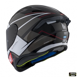 Integraalhelm MT Targo Pro Podium B0 glanzend wit - Glanzend wit, L (59/60cm)