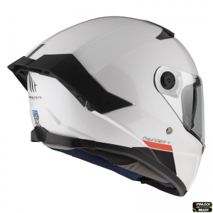 Integraalhelm MT Thunder 4 SV A0 glanzend wit (geïntegreerde zonnebril) - Glanzend wit, XL (61/62cm)