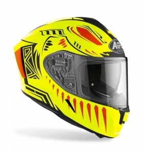 Integralhelm Airoh Spark Vibe matt gelb: Größe - XS