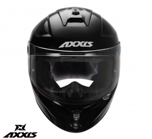 Integralhelm Axxis Modell Draken A11 glänzend schwarz - Glänzend schwarz, L (59/60cm)