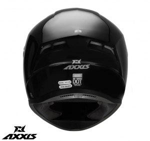 Integralhelm Axxis Modell Draken A11 glänzend schwarz - Glänzend schwarz, L (59/60cm)
