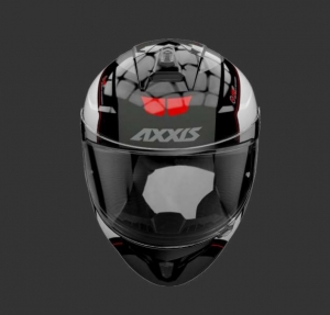 Integralhelm Axxis Modell Draken S Wind B0 glänzend weiß - Glänzend weiß, XS (53/54cm)
