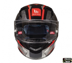 Integralhelm MT KRE Snake carbon 2.0 A5 schwarz/rot glänzend - 100% Kohlefaser