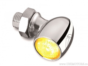 Intermitente LED Bullet ATTO CHROM con Vidrio Blanco - Kellermann
