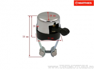 Interruptor de luz universal cromado 2 posiciones - JM