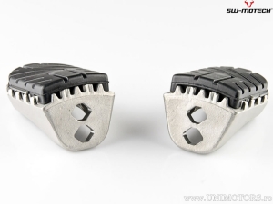 ION Footrest Set - stainless steel - rubber / silver-black - Harley-Davidson Pan America ('21-) - SW-Motech
