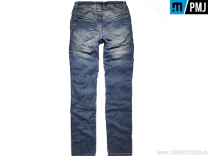 Jeans da moto/casual da donna PMJ Jeans FLOM13 Florida Denim Mid (blu) - PM Jeans