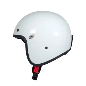 Jet Classic Schnellverschluss-System Helm - Glänzend, Weiß - Erwachsene - 3XL - 85031877