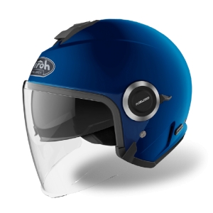 Jet-Helm (offenes Gesicht) Helios matt blau: Größe - MC