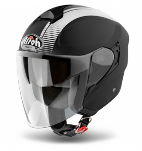Jet helm (open-face) Airoh Hunter Simple mat zwart: Maat - MC