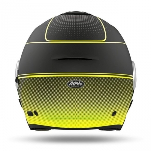 Jet helm (open-face) Helios Map geel mat: Maat - MS