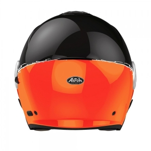 Jet helmet (open-face) Helios Fluo black/orange glossy: Size - MS