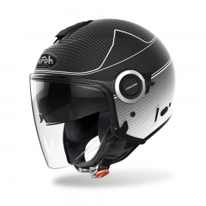 Jet helmet (open-face) Helios Map black matt: Size - MC