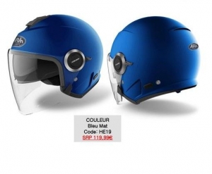 Jet helmet (open-face) Helios matte blue: Size - MC