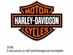 Jeu de VIS pointeau à six pans inox - 3338 - Harley-Davidson