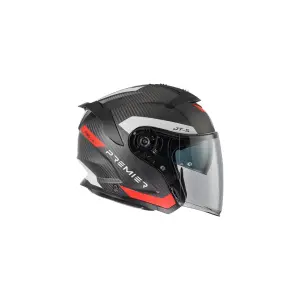 JT5 Casca Carbon MA - Gri, Roșu, Alb - Adult - M - 01043446