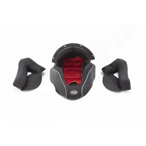 JT5 Helm-Innenfutter - Grau, Rot - Erwachsene - M - 01343881