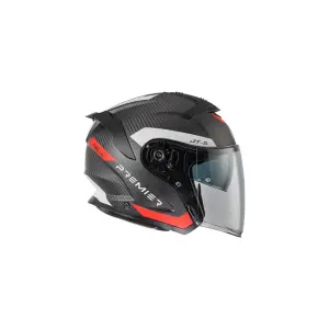 JT5 Kask Carbon MA - Szary, Czerwony, Biały - Dorosły - XL - 01043448