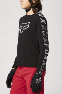 Jugendliches FOX MTB Trikot - YTH RANGER DR LS JRSY [BLK]: Größe - YS