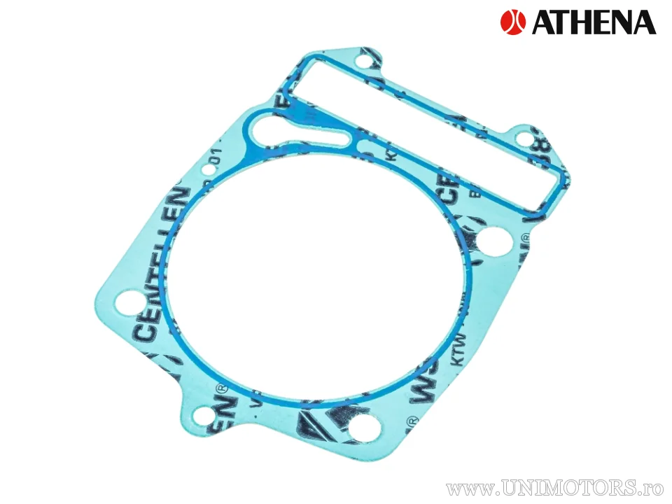 Junta do cilindro 0,80mm Peugeot Geopolis 500 / Satelis 500 / Piaggio Beverly / MP3 400 / MP3 500 / X8 400 - (Athena)