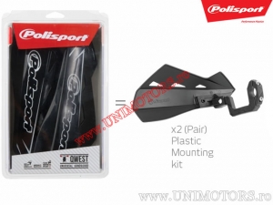 Kézvédők Qwest (zöld - műanyag rögzítés) - Polisport