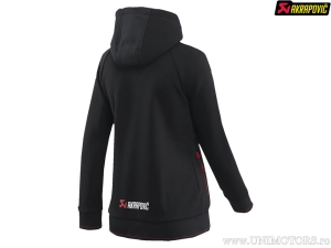 Kapuzenpullover für Damen Corpo - Größe: L - Material: 70% Baumwolle / 30% Polyester - Farbe: schwarz / weiß / rot - Akrapov