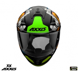 Kask integralny Axxis model Draken S Parrot A1 negru mat - Czarny mat, L (59/60cm)