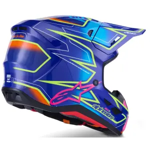 Kask odlewany S-M7 - Niebieski, Różowy, Żółty - Dorosły - L - 01109126