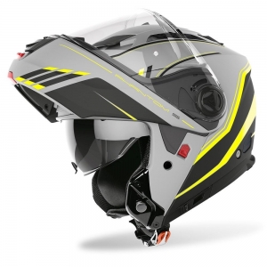 Kask pełnotwarzowy (full-face) Phantom-S Beat matowy żółty: Rozmiar - M