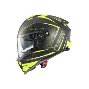 Kask Typhoon FR - Matowa Czerń, Żółty - Dorosły - 2XL - 010116458