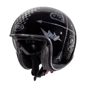 Kask Vintage NX - Czarny, Niebieski, Chrom - Dorosły - 3XL - 01043481