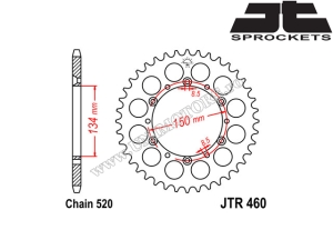 Kawasaki KLX 250 Chain Kit ('93-'95) - (DID / JT)