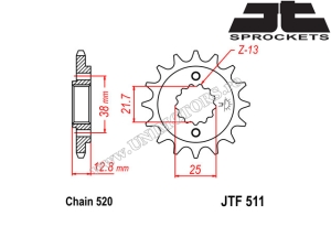 Kawasaki KLX 650R Kettensatz ('93-'96) - (DID / JT)