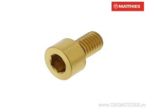 Kerek csavar Pro Bolt M6 x 1.00 x 10 mm inox A4 arany - JM