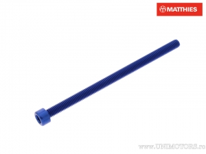 Kerek csavar Pro Bolt M6 x 1.00 x 100 mm alumínium kék - JM