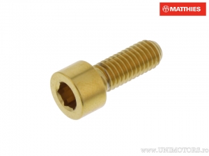 Kerek csavar Pro Bolt M6 x 1.00 x 16 mm inox A4 arany - JM