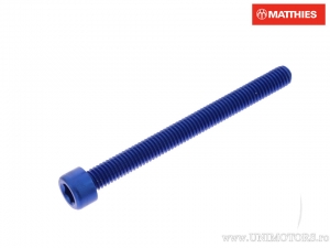 Kerek csavar Pro Bolt M6 x 1.00 x 65 mm alumínium kék - JM
