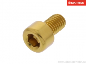 Kerek csavar Pro Bolt M8 x 1.25 x 12 mm arany alumínium - JM