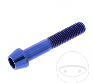 Kerek kúpos csavar Pro Bolt M10 x 1,50 x 55 mm rozsdamentes acél A4 kék - JM