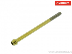 Kerek kúpos csavar Pro Bolt M6 x 1.00 x 90 mm titán arany - JM