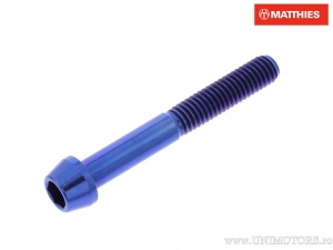 Kerek konikus csavar Pro Bolt M6 x 1.00 x 45 mm titán kék - JM