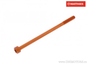 Kerek kupak csavar Pro Bolt M6 x 1.00 x 100 mm alumínium narancssárga - JM
