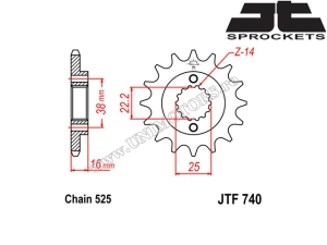 Kettensatz Ducati 848 ('08-'11) - (DID / JT)