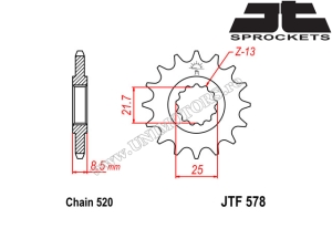 Kettingset Kawasaki ZX-6R ('07-'12) - (DID / JT)