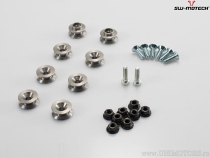 Kit adattatore AERO ABS per supporto valigia laterale (sidecase) PRO - ZERO DSR/X ('22-) - SW-Motech