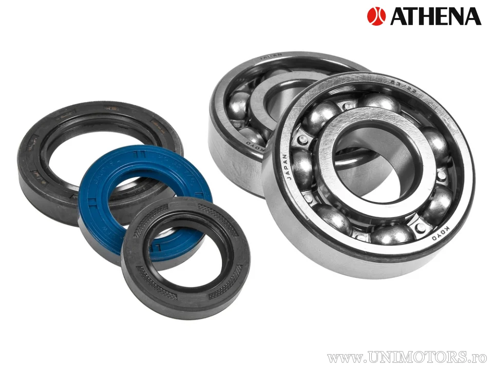 Kit bearings / crankshaft oil seals - Honda CR125R ('80-'06) - Athena