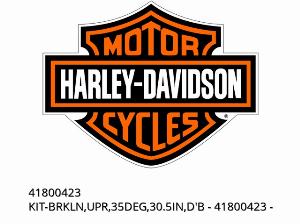 Kit-bremsleitung, oben, 35 grad, 30,5 zoll, d'b - 41800423 - Harley-Davidson