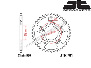 Kit catena Cagiva Mito 125 ('92-'99) - (DID / JT)